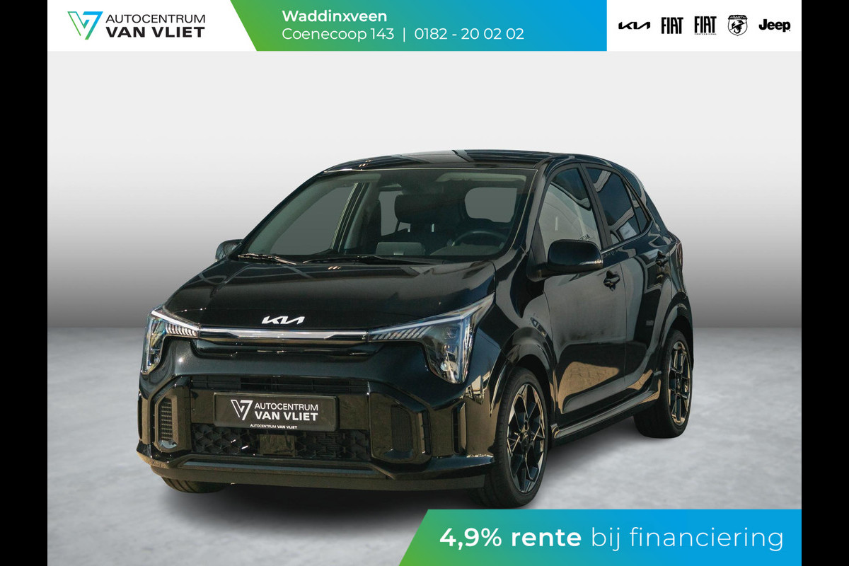 Kia Picanto 1.0 DPI GT-Line l ANWB Private Lease v.a.€ 284,-| Direct beschikbaar l | MY25 | Stoel&Stuur Verwarming | Schuif/kanteldak | Clima | Cruise | Apple Carplay Kia Picanto 1.0 DPI GT-Line l ANWB Private Lease v.a.€ 284,-| Direct beschikbaar l | MY25 | Stoel&Stuur Verwarming | Schuif/kanteldak | Clima | Cruise | Apple Carplay