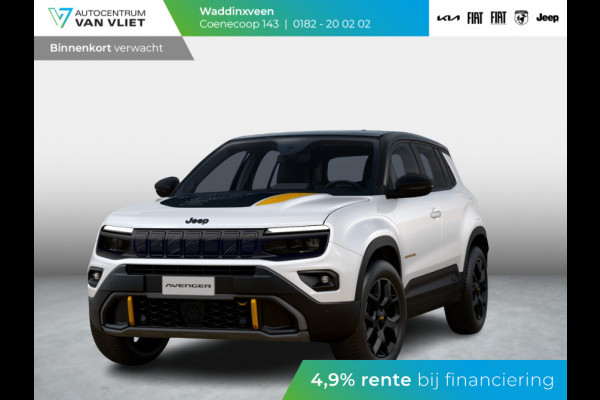 Jeep Avenger 1.2T 4xe The North Face | Schuif/Kanteldak | Clima | Apple Carplay | Adapt. Cruise | Elektr. A-Klep | Keyless | Navi | Stoel&Stuurverwarming