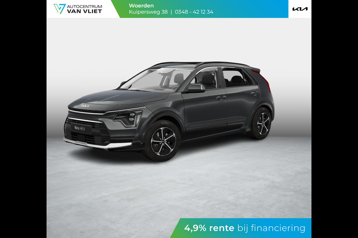 Kia Niro 1.6 GDi Hybrid DynamicPlusLine | LED | Clima | Navi | Carplay | Stoel-/stuurverwarming | Schuif-/kanteldak | Head-up display Kia Niro 1.6 GDi Hybrid DynamicPlusLine | LED | Clima | Navi | Carplay | Stoel-/stuurverwarming | Schuif-/kanteldak | Head-up display