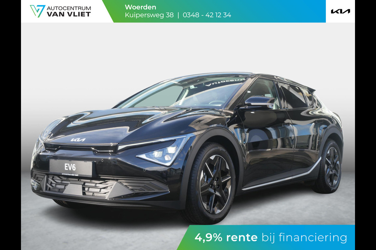Kia Ev6 Light Edition 63 kWh l Op Voorraad l Aurora Black Pearl l 428 km Actieradius Kia Ev6 Light Edition 63 kWh l Op Voorraad l Aurora Black Pearl l 428 km Actieradius