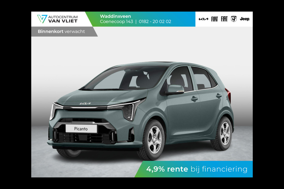 Kia Picanto 1.0 DPI DynamicLine ANWB Private Lease v.a. € 269,- | Automaat | MY25 | Navi | Airco | Cruise | Camera | Apple Carplay | Kia Picanto 1.0 DPI DynamicLine ANWB Private Lease v.a. € 269,- | Automaat | MY25 | Navi | Airco | Cruise | Camera | Apple Carplay |