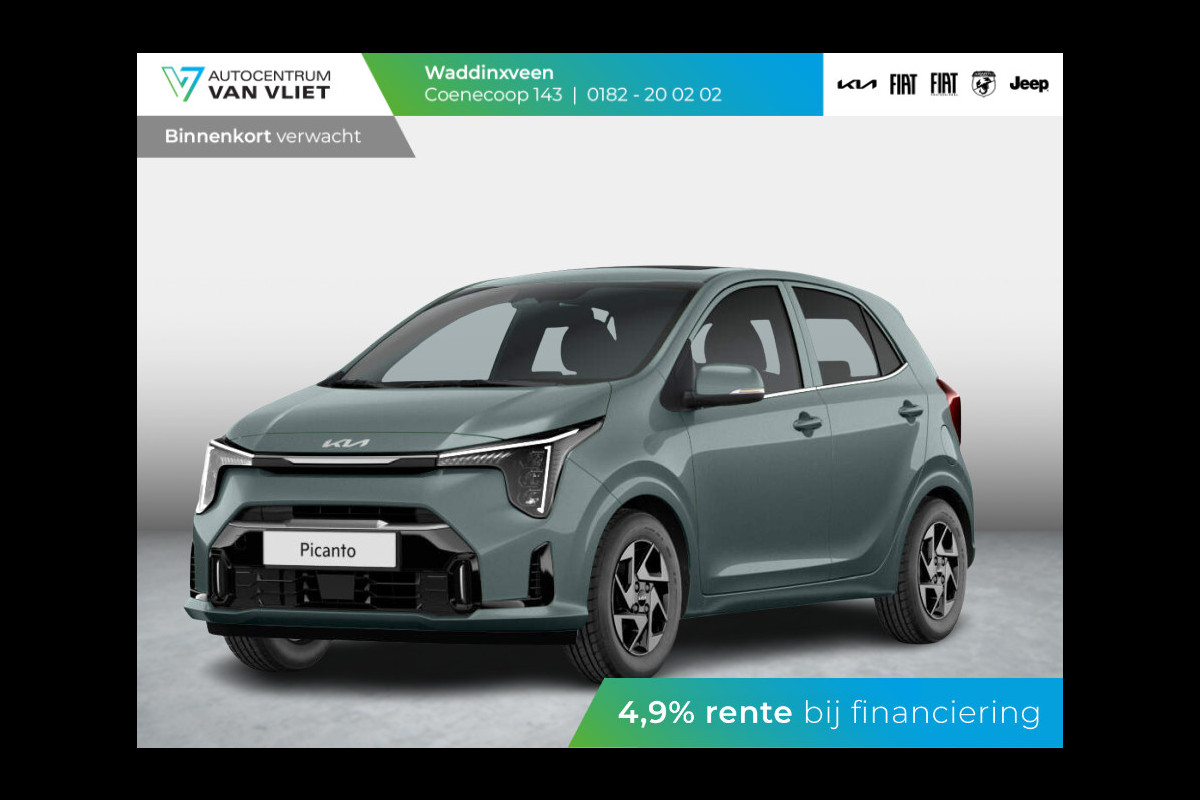 Kia Picanto 1.0 DPI DynamicPlusLine ANWB Private Lease v.a € 259,- | MY25 | Navi | Airco | Cruise | Camera | 14" | BSM | LED | Priv. glass | Apple Carplay | Kia Picanto 1.0 DPI DynamicPlusLine ANWB Private Lease v.a € 259,- | MY25 | Navi | Airco | Cruise | Camera | 14" | BSM | LED | Priv. glass | Apple Carplay |