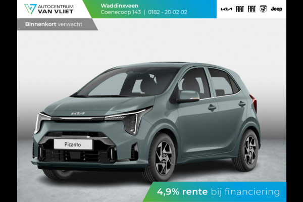 Kia Picanto 1.0 DPI DynamicPlusLine ANWB Private Lease v.a € 259,- | MY25 | Navi | Airco | Cruise | Camera | 14" | BSM | LED | Priv. glass | Apple Carplay |