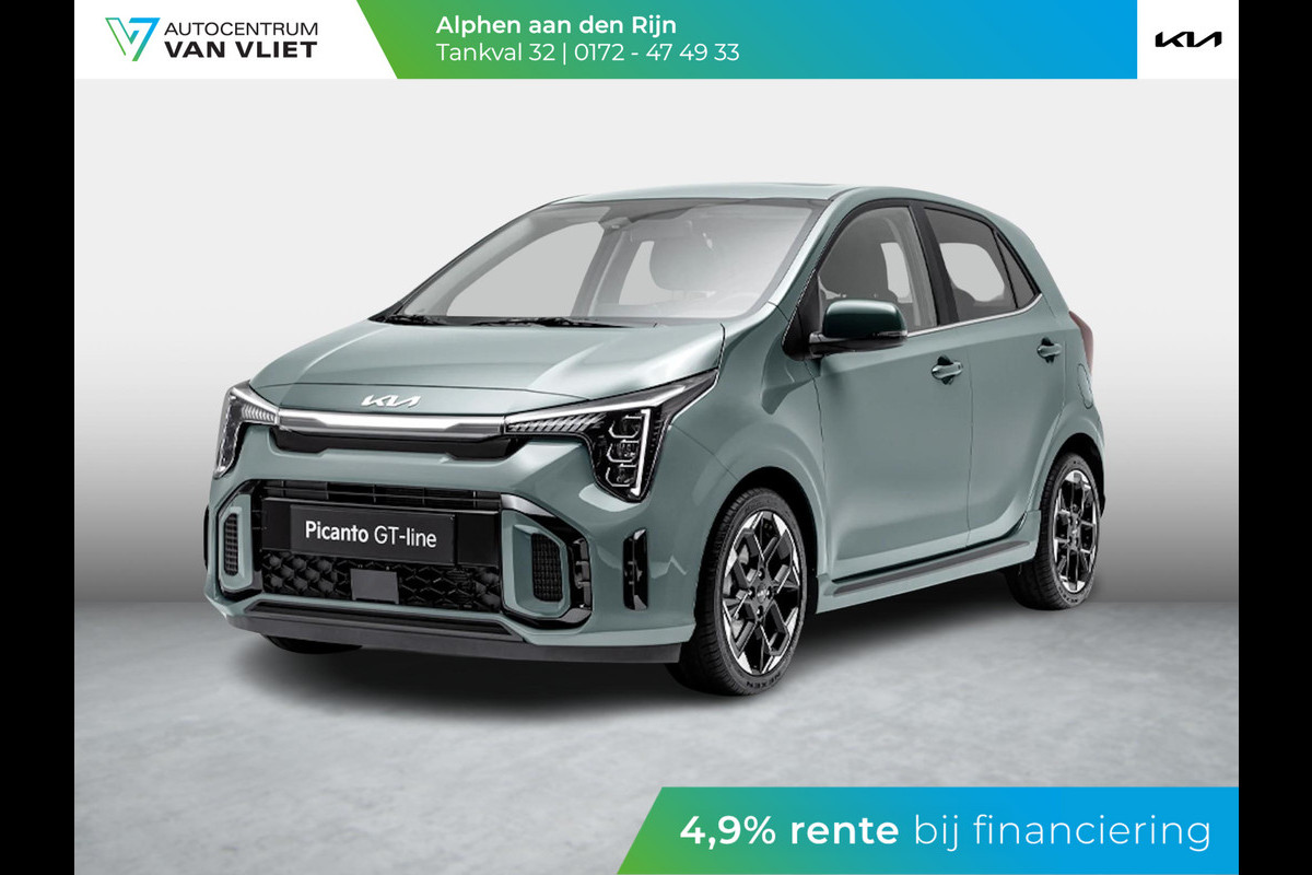 Kia Picanto 1.0 DPi GT-Line ANWB Private Lease v.a € 284,-| Stoelverwarming | Schuif/kanteldak | Clima Kia Picanto 1.0 DPi GT-Line ANWB Private Lease v.a € 284,-| Stoelverwarming | Schuif/kanteldak | Clima