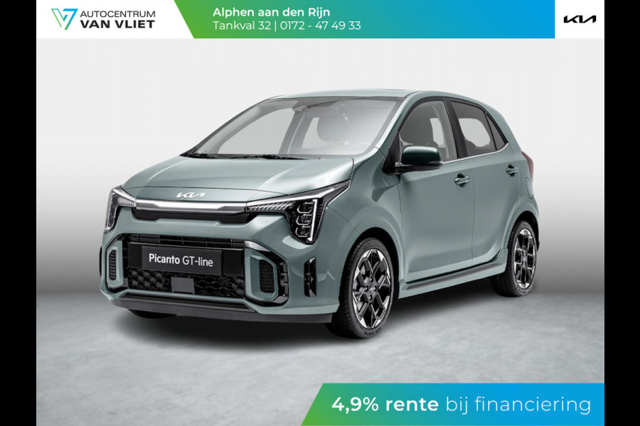 Kia Picanto 1.0 DPi GT-Line ANWB Private Lease v.a € 284,-| Stoelverwarming | Schuif/kanteldak | Clima