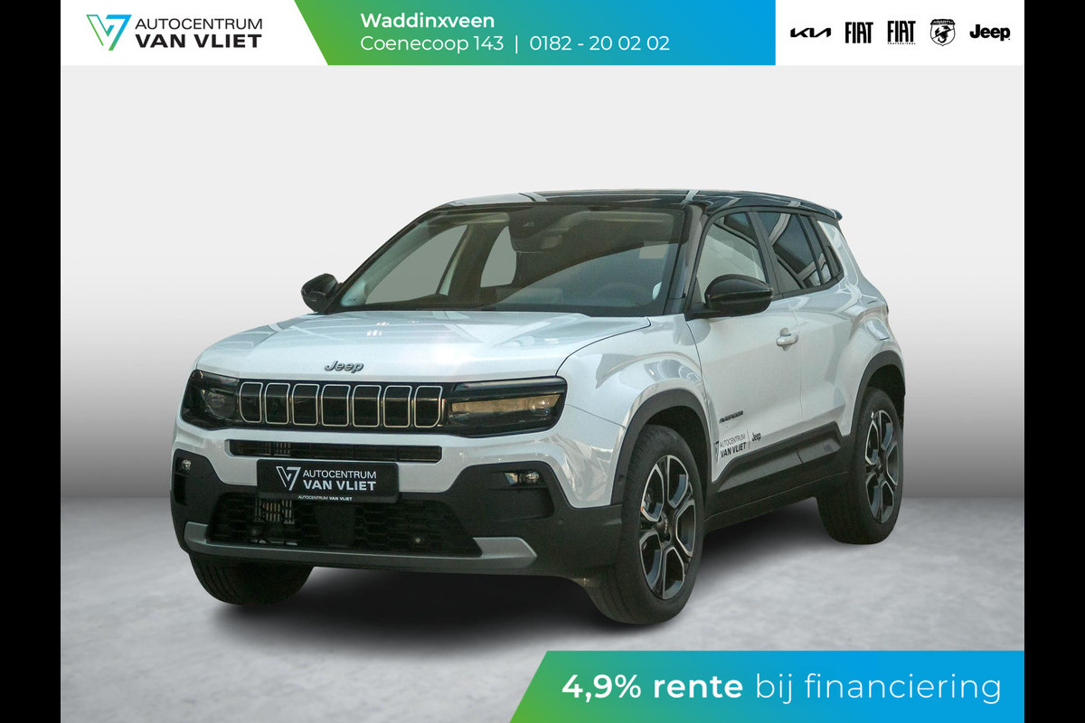 Jeep Avenger 1.2 e-Hybrid Summit | Schuif/Kanteldak | Winter Pack | Infotainment Pack | Snow White Jeep Avenger 1.2 e-Hybrid Summit | Schuif/Kanteldak | Winter Pack | Infotainment Pack | Snow White