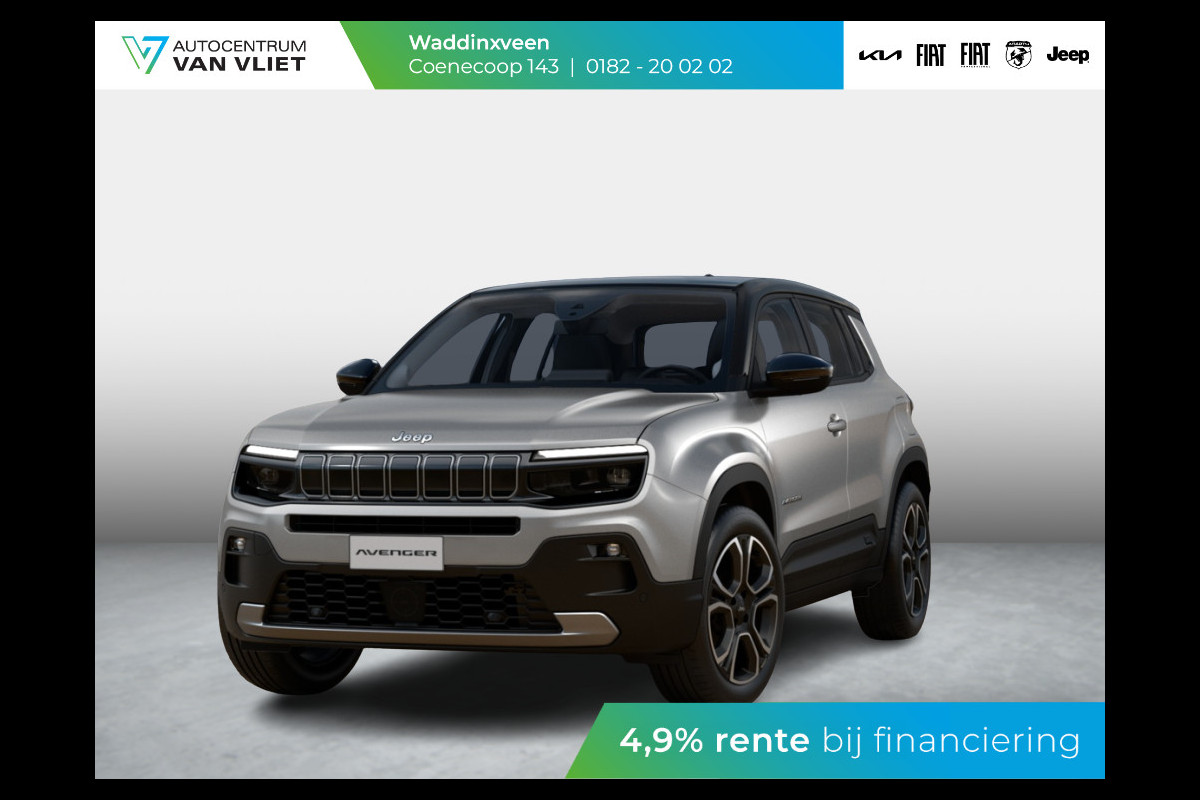 Jeep Avenger 1.2 e-Hybrid Summit | Winter Pack | Schuif/Kanteldak | Infotainment&Convience Pack | Bicolore Jeep Avenger 1.2 e-Hybrid Summit | Winter Pack | Schuif/Kanteldak | Infotainment&Convience Pack | Bicolore