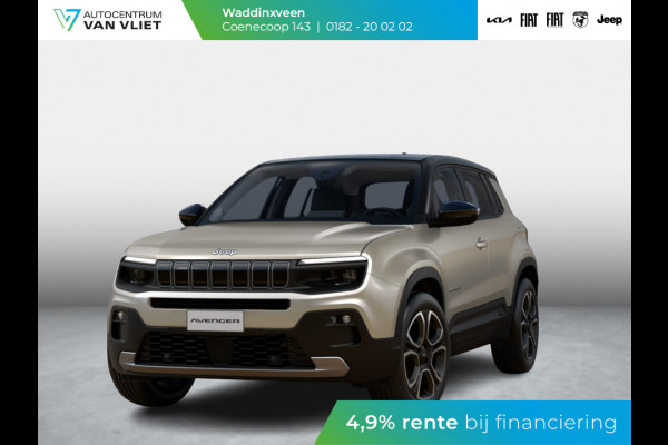 Jeep Avenger Summit 54 kWh | Schuif/Kanteldak | Leder&Winter Pack | Stone Grey