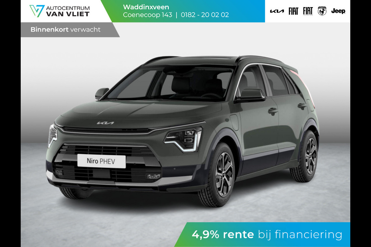 Kia Niro 1.6 GDi PHEV DynamicPlusLine | Levering augustus | Schuif-/kanteldak | Stoel-/stuurverwarming | LED | Head-up display | Navi | Clima | Camera Kia Niro 1.6 GDi PHEV DynamicPlusLine | Levering augustus | Schuif-/kanteldak | Stoel-/stuurverwarming | LED | Head-up display | Navi | Clima | Camera