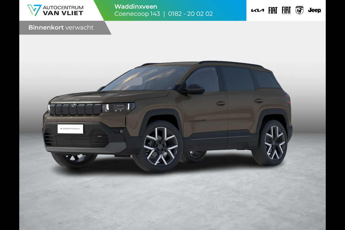 Jeep Compass First Edition 74 kWh | Adapt. Cruise | Camera | Carplay | 20" | Elektr. A-Klep | Navi | Winter Pack | Private Lease €775,-* Jeep Compass First Edition 74 kWh | Adapt. Cruise | Camera | Carplay | 20" | Elektr. A-Klep | Navi | Winter Pack | Private Lease €775,-*