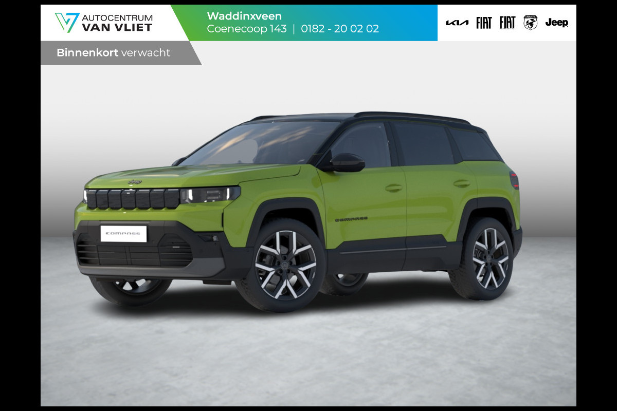 Jeep Compass First Edition 74 kWh | Adapt. Cruise | Camera | Carplay | 20" | Elektr. A-Klep | Navi | Winter Pack Jeep Compass First Edition 74 kWh | Adapt. Cruise | Camera | Carplay | 20" | Elektr. A-Klep | Navi | Winter Pack