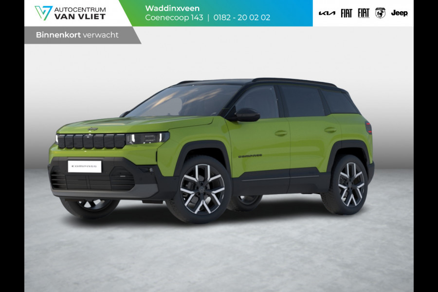 Jeep Compass First Edition 74 kWh | Adapt. Cruise | Camera | Carplay | 20" | Elektr. A-Klep | Navi | Winter Pack