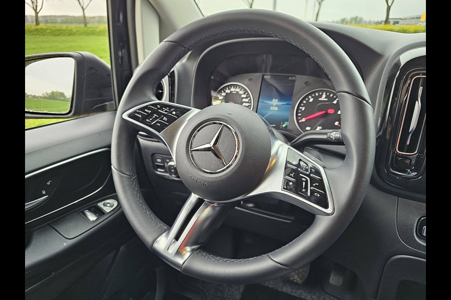 Mercedes-Benz Vito 116 CDI L3 2x-Zijdeur LED SELECT Navi Airco Automaat Bumpers-Kleur Lm-Velgen 3-Zits/ Leer DEMO BPM-Vrij!