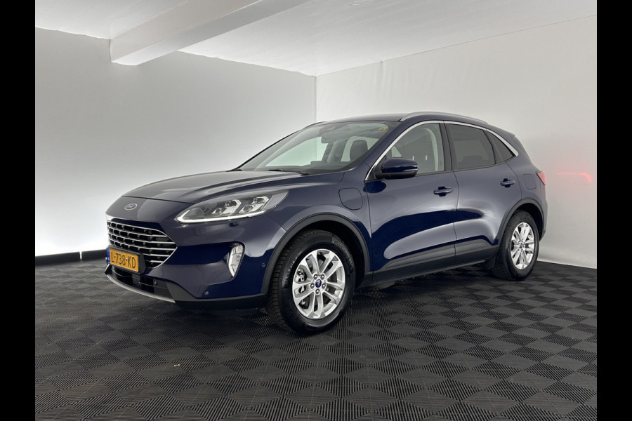 Ford Kuga 2.5 PHEV Titanium X (INCL-BTW) *LEATHER-MICROFIBRE | FULL-LED | DIGI-COCKPIT | ADAPTIVE-CRUISE | BLINDSPOT | PARK-PILOT | CAMERA | NAVI-FULLMAP | HEATED-COMFORT-SEATS | CARPLAY | DAB | LANE-ASSIST | 17"ALU*