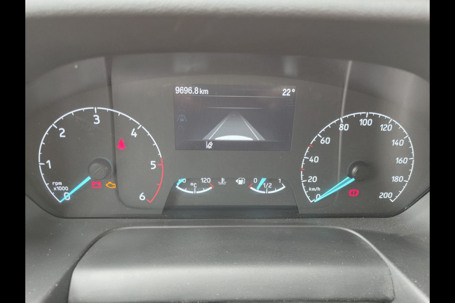 Ford Transit 350 D130pk L4H3 Navi Camera Pdc Apple Carplay Android Airco Cruise Control Voorruit-Verwarmd 2.0TDCI Regensensor DAB Schuifdeur Betonplex Vloer Wandbetimmering Roll Stability Control Led Spoorwisselassist Euro 6 Zeer Compleet!