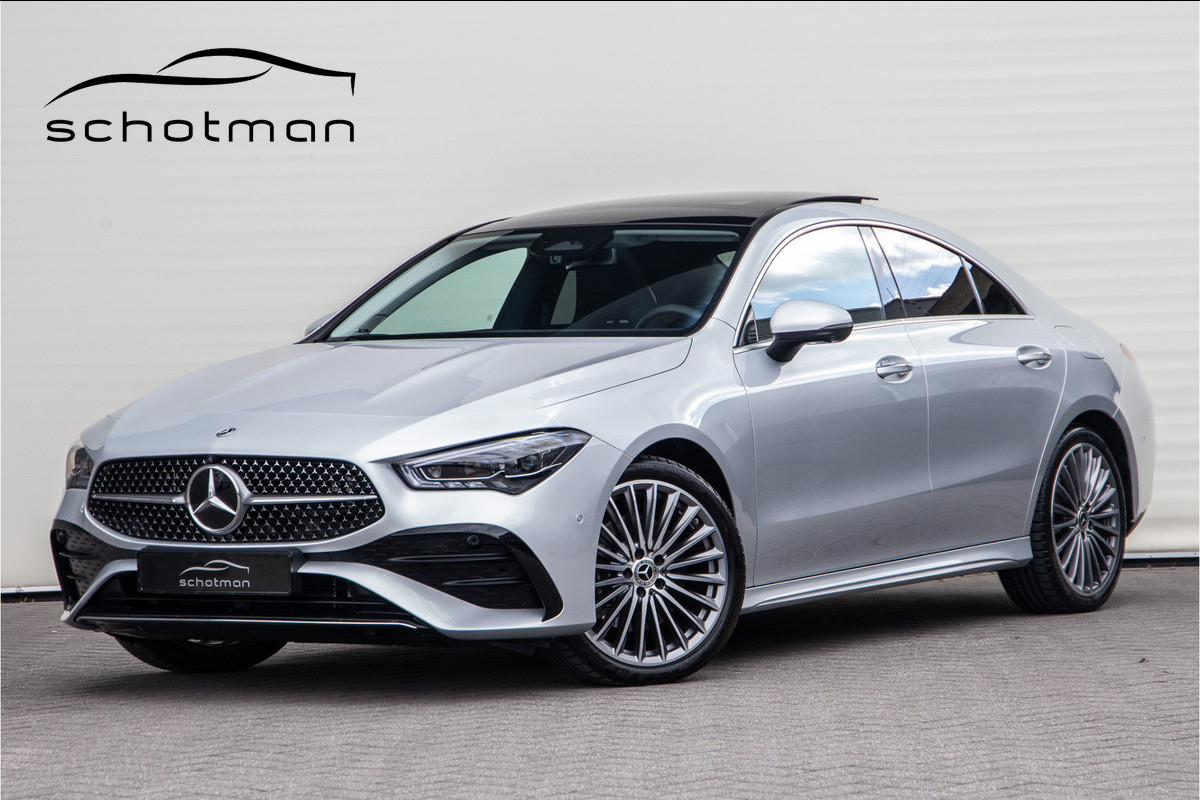 Mercedes-Benz CLA-Klasse 250 e AMG Facelift, Panorama, Burmester, Memory, Sfeerverlichting, Hybrid 2024 Mercedes-Benz CLA-Klasse 250 e AMG Facelift, Panorama, Burmester, Memory, Sfeerverlichting, Hybrid 2024