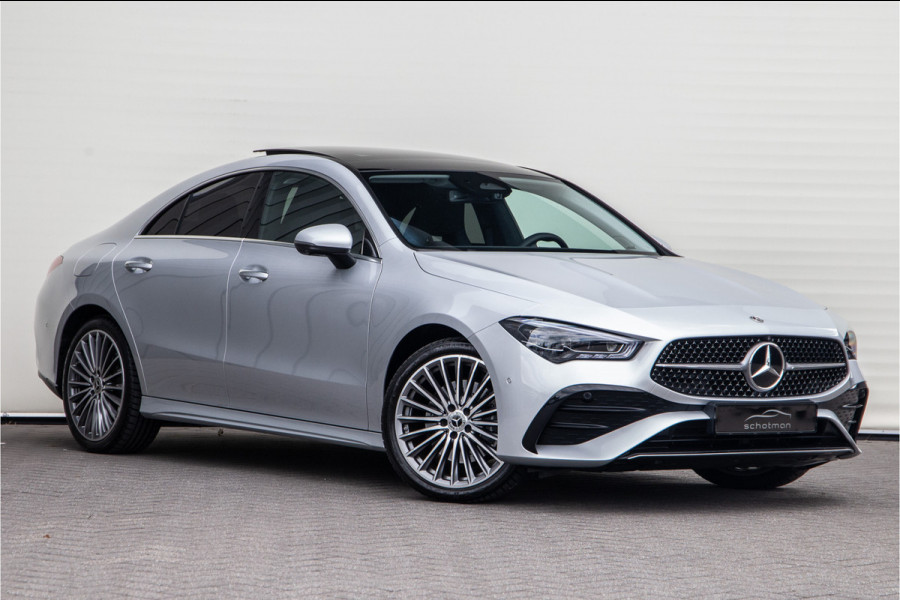 Mercedes-Benz CLA-Klasse 250 e AMG Facelift, Panorama, Burmester, Memory, Sfeerverlichting, Hybrid 2024