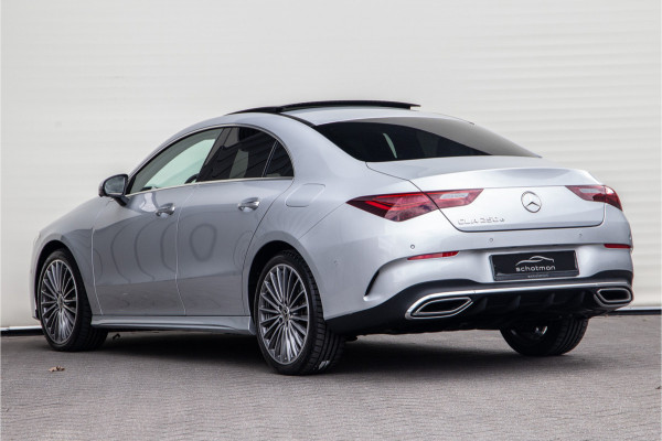 Mercedes-Benz CLA-Klasse 250 e AMG Facelift, Panorama, Burmester, Memory, Sfeerverlichting, Hybrid 2024