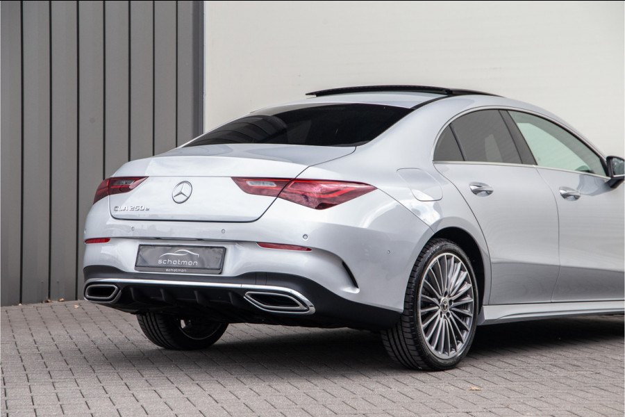 Mercedes-Benz CLA-Klasse 250 e AMG Facelift, Panorama, Burmester, Memory, Sfeerverlichting, Hybrid 2024
