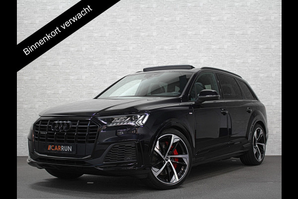 Audi Q7 55 TFSI e S-Line | Panorama | Leder | Luchtvering | LED-Matrix | Keyless-Go | Memory | Stoelverwarming V+A | Camera | Virtual-Cockpit | 3-Zone Clima | Draadloos Laden | Standkachel | Getint Glas |