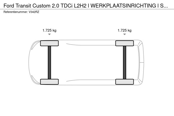 Ford Transit Custom 2.0 TDCi L2H2 l WERKPLAATSINRICHTING l SERVICEBUS l SORTIMO l AIRCO