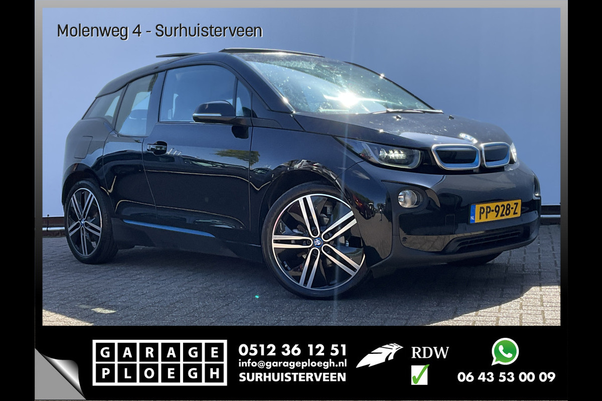 BMW i3 Basis 94Ah 33 kWh Pano Leder Harman-Kardon Nav/Cam 19 Inch veel opties! BMW i3 Basis 94Ah 33 kWh Pano Leder Harman-Kardon Nav/Cam 19 Inch veel opties!