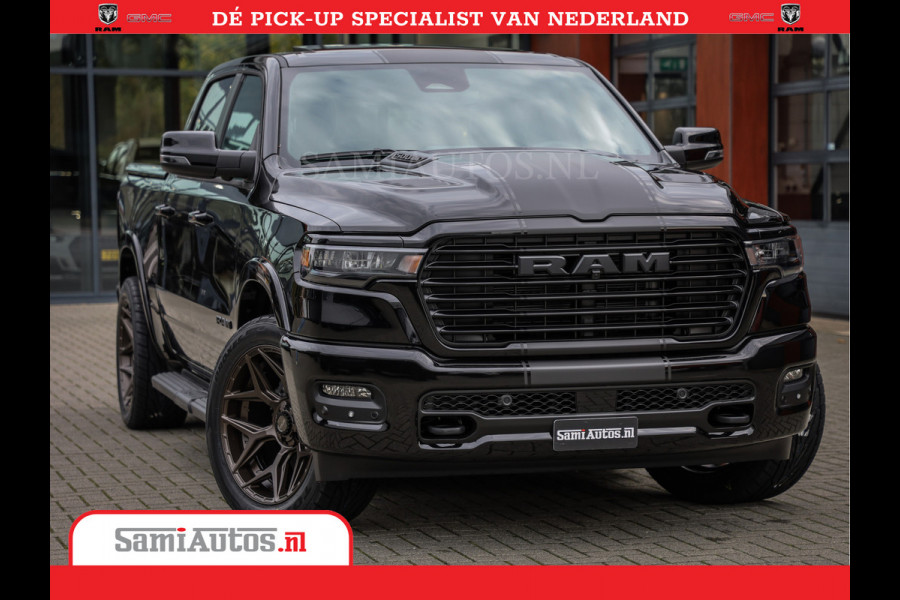 Dodge Ram Laramie Night | Face Lift | 420Pk 636 Nn | Extra Groot Scherm + Passagiers Scherm | Comfortabele Dubbele Cabine met Royale 5 Zitplaatsen | BPM vrij | Nu Leverbaar uit Voorraad | Voorraad Nr  2220 - 5039
