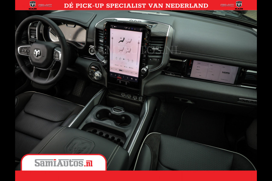 Dodge Ram Laramie Night | Face Lift | 420Pk 636 Nn | Extra Groot Scherm + Passagiers Scherm | Comfortabele Dubbele Cabine met Royale 5 Zitplaatsen | BPM vrij | Nu Leverbaar uit Voorraad | Voorraad Nr  2220 - 5039