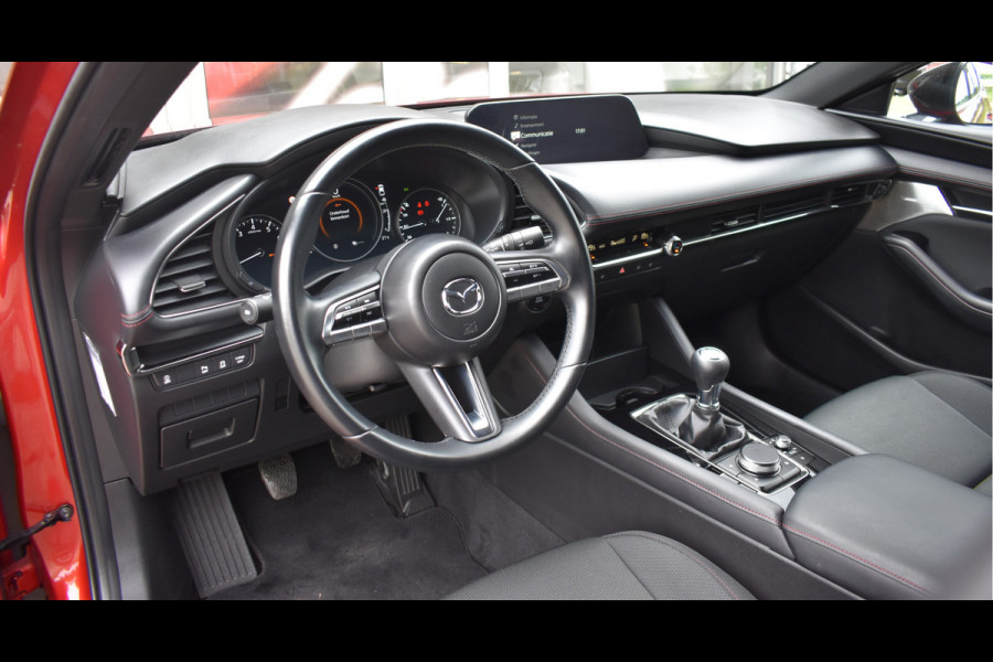 Mazda 3 2.0 e-SkyActiv-G M Hybrid 150 Sportive / Adaptive Cruise C. / Camera / Parkeerhulp / Apple Carplay / BOSE / Head up / Multimedia