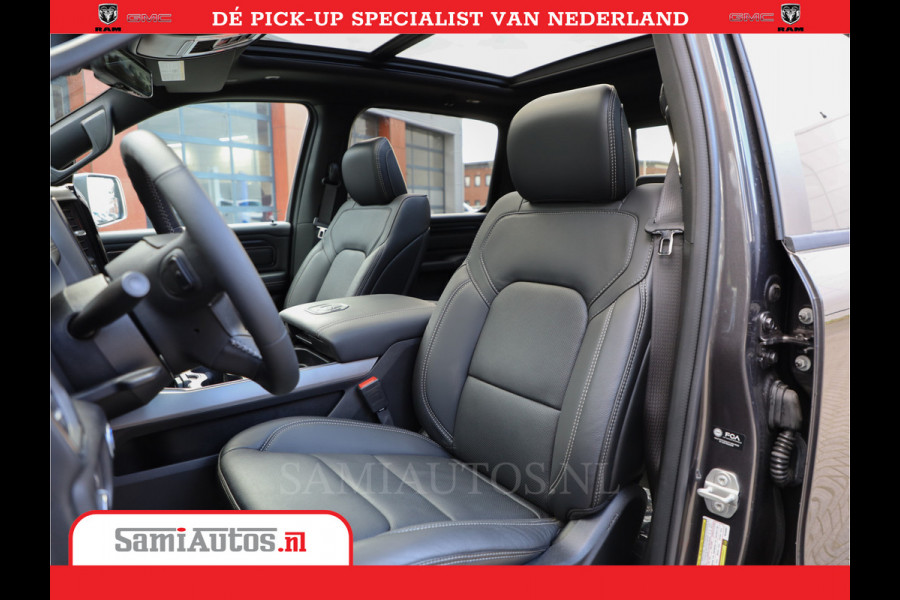 Dodge Ram 1500 Laramie Night 5,7 V8 402PK | Krachtige Hemi | Zeer Rijk Uitgevoerd | Comfortabele Dubbele Cabine met Royale 5 Zitplaatsen | BPM vrij | Nu Leverbaar uit Voorraad | Voorraad Nr 2371 - 2297