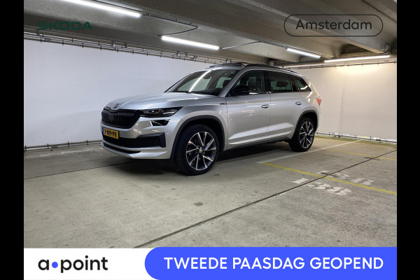 Škoda Kodiaq 1.5 TSI Sportline Business 150 pk Automaat (DSG) | Verlengde garantie | Navigatie | Panoramadak | Elektr. trekhaak | Parkeersensoren | Achteruitrijcamera | Stoelverwarming v/a |