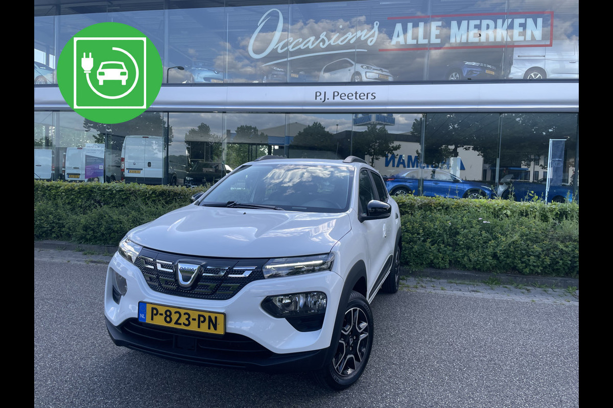 Dacia Spring Comfort Plus (Orange Pack) 27 kWh Mistlampen - Achteruitrijcamera - Airco - Navigatie - Cruise control - Parkeersensoren achter - Dakrails Dacia Spring Comfort Plus (Orange Pack) 27 kWh Mistlampen - Achteruitrijcamera - Airco - Navigatie - Cruise control - Parkeersensoren achter - Dakrails