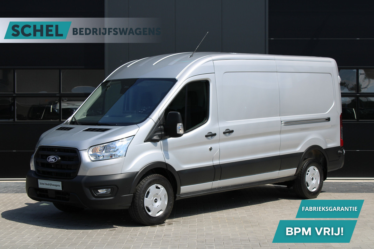 Ford Transit 350 2.0 TDCI L3H2 Trend 130pk - Facelift - 2x Schuifdeur - Adaptive Cruise - Navigatie - Blind Spot - 360 Camera - Stoel - Stuur Ford Transit 350 2.0 TDCI L3H2 Trend 130pk - Facelift - 2x Schuifdeur - Adaptive Cruise - Navigatie - Blind Spot - 360 Camera - Stoel - Stuur