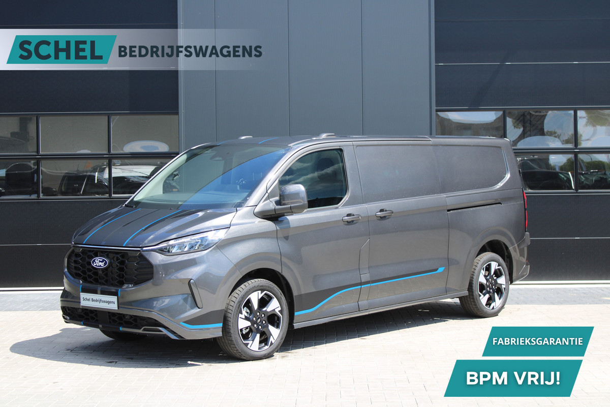 Ford Transit Custom 300 2.0 TDCI L2H1 Sport 170pk - 2x Schuifdeur - 19" LM velgen - ACC - Blind spot - Navi - Camera - Verwarmd stuur - 70l tank - R
