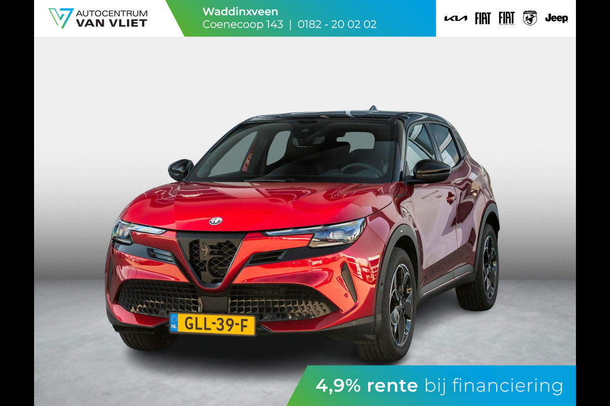 Alfa Romeo junior Elettrica Speciale 54 kWh | Pack Techno | Clima | Camera | Carplay | Adapt Cruise | Stoelverw. | Bicolore Alfa Romeo junior Elettrica Speciale 54 kWh | Pack Techno | Clima | Camera | Carplay | Adapt Cruise | Stoelverw. | Bicolore