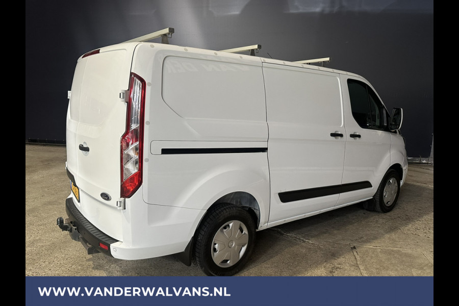 Ford Transit Custom 2.0 TDCI L1H1 Euro6 Airco | Camera | LED | Apple Carplay | Android Auto | 2500kg Trekhaak Cruisecontrol, Parkeersensoren, Verwarmde voorruit, Dakdragers, Bijrijdersbank