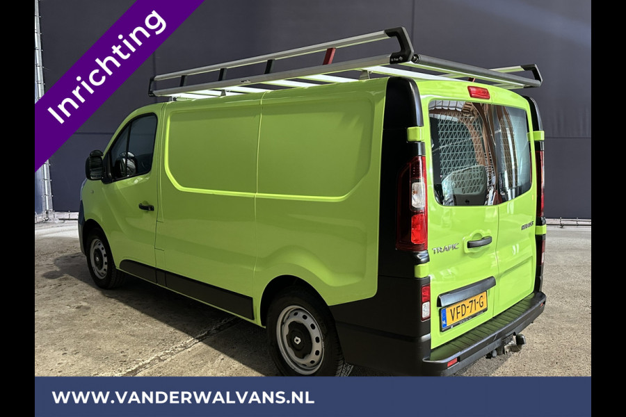 Renault Trafic 1.6 dCi L1H1 inrichting Euro6 Airco | Imperiaal | Trekhaak | Navigatie | Cruisecontrol | LED Parkeersensoren, Bijrijdersbank