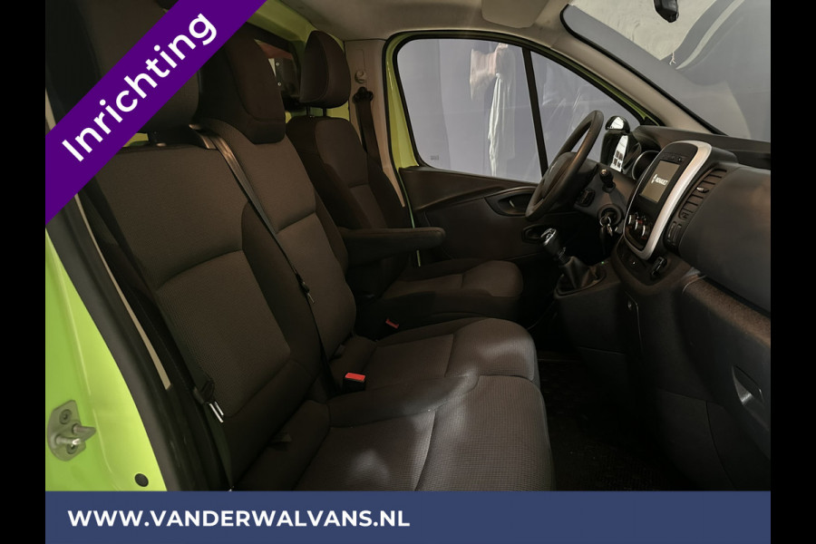 Renault Trafic 1.6 dCi L1H1 inrichting Euro6 Airco | Imperiaal | Trekhaak | Navigatie | Cruisecontrol | LED Parkeersensoren, Bijrijdersbank
