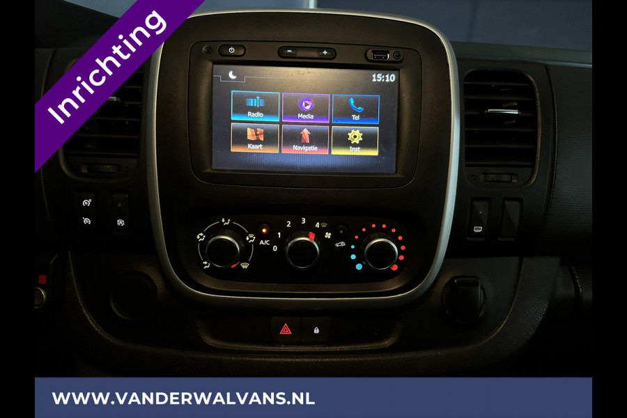 Renault Trafic 1.6 dCi L1H1 inrichting Euro6 Airco | Imperiaal | Trekhaak | Navigatie | Cruisecontrol | LED Parkeersensoren, Bijrijdersbank