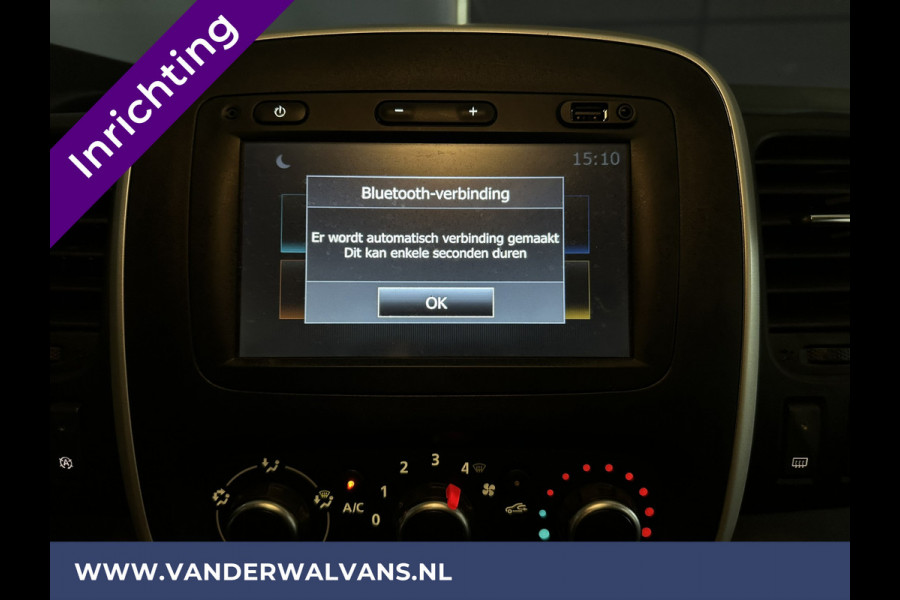 Renault Trafic 1.6 dCi L1H1 inrichting Euro6 Airco | Imperiaal | Trekhaak | Navigatie | Cruisecontrol | LED Parkeersensoren, Bijrijdersbank