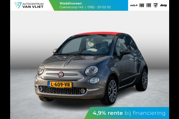 Fiat 500C 1.2 Star Fiat 500 1.2 Lounge l Rosso Cabriodak l Automaat
