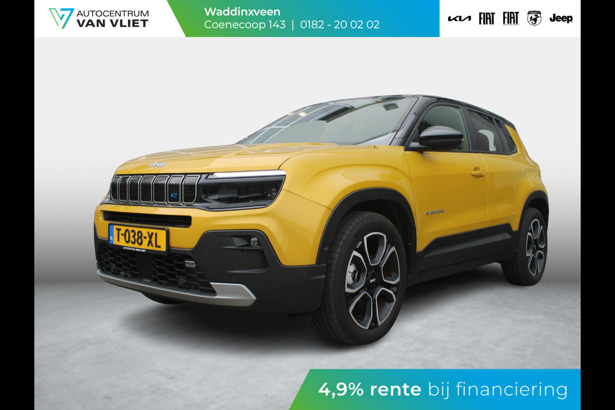 Jeep Avenger 1st Edition 54 kWh | Adapt. Cruise | 18" | Navi | Stoelverwarming | Camera | Bicolore | Jeep Avenger 1st Edition 54 kWh | Adapt. Cruise | 18" | Navi | Stoelverwarming | Camera | Bicolore |