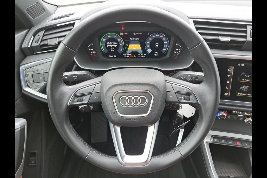 Audi Q3 45 TFSI e ** VIRTUAL, BRUIN LEDER, PANORAMA, APPLE, 18-inch LMV, ALLWETTER BND  ** 1e EIG - UNFALLFREI ** ** INFORMEER OOK NAAR ONZE AANTREKKELIJKE FINANCIAL-LEASE TARIEVEN **