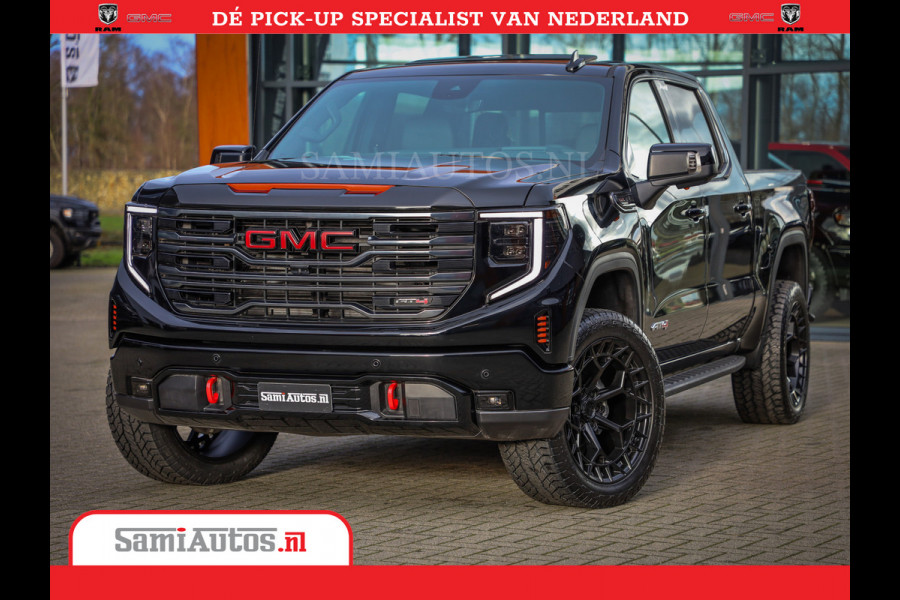 GMC Sierra AT4 6.2 V8 | Prijs Compleet met Garantie en Lpg en Rijklaarmaak kosten | Dubbele Cabine met Royale 5 Zitplaatsen | BPM vrij | Nu Leverbaar uit Voorraad | Voorraad Nr 2240 -  8364 |