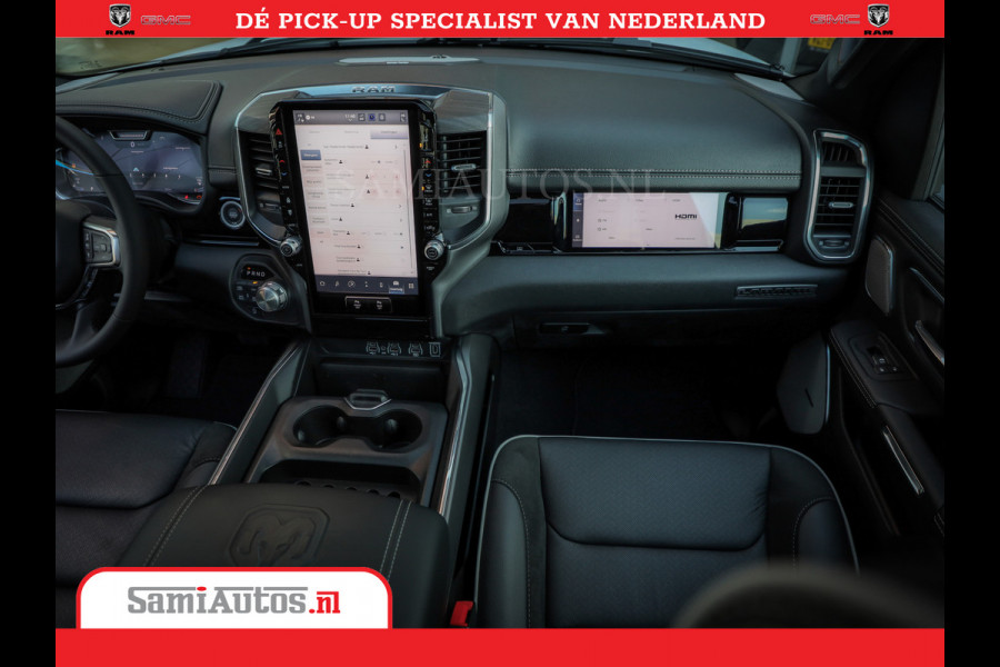 Dodge Ram Laramie Night | Face Lift | 420Pk 636 Nn | Extra Groot Scherm + Passagiers Scherm | Comfortabele Dubbele Cabine met Royale 5 Zitplaatsen | Nu Leverbaar uit Voorraad | Voorraad Nr 2223 - 5047