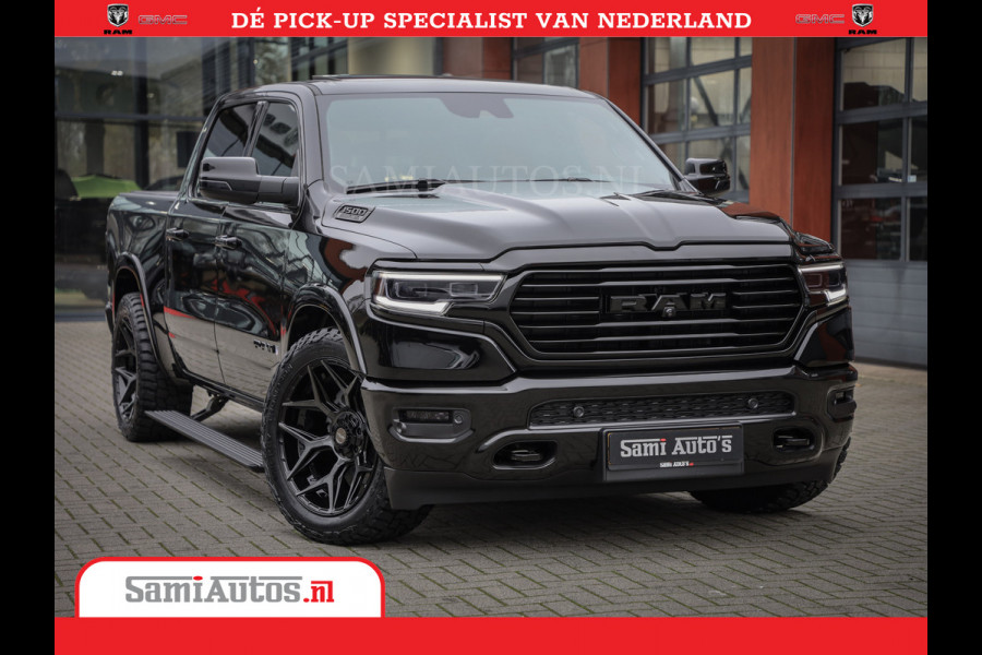 Dodge Ram 1500 LongHorn | 5.7 V8 Black Ops | Speciale Editie Bruin Leder | De Luxe van een Limited | Comfortabele Dubbele Cabine met Royale 5 Zitplaatsen | BPM vrij | Nu Leverbaar uit Voorraad | Voorraad Nr 2204 - 9644