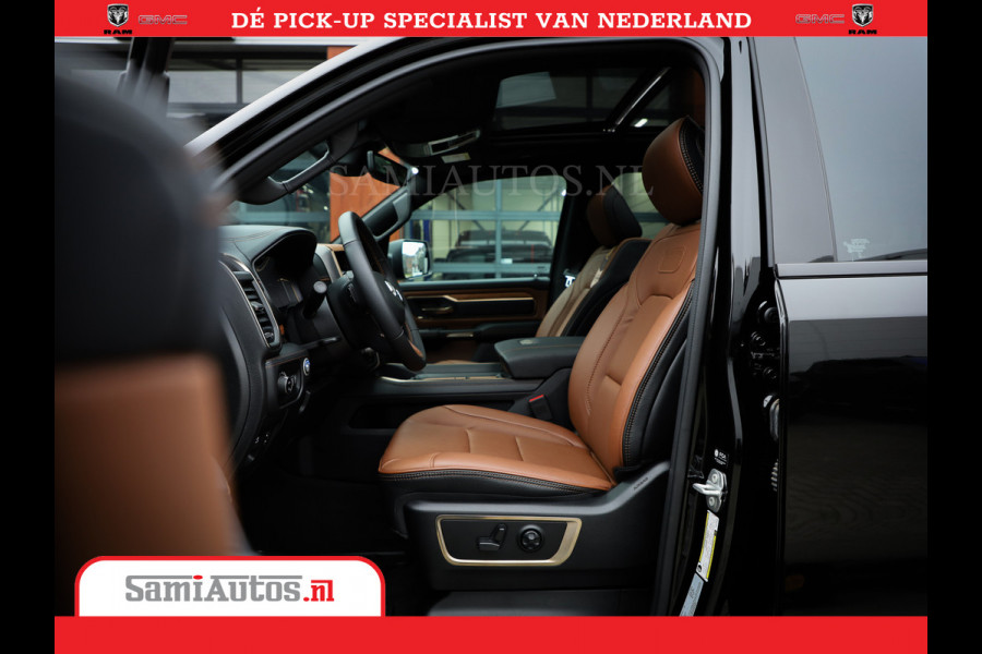 Dodge Ram 1500 LongHorn | 5.7 V8 Black Ops | Speciale Editie Bruin Leder | De Luxe van een Limited | Comfortabele Dubbele Cabine met Royale 5 Zitplaatsen | BPM vrij | Nu Leverbaar uit Voorraad | Voorraad Nr 2204 - 9644