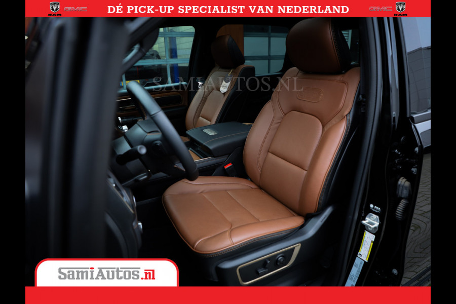 Dodge Ram 1500 LongHorn | 5.7 V8 Black Ops | Speciale Editie Bruin Leder | De Luxe van een Limited | Comfortabele Dubbele Cabine met Royale 5 Zitplaatsen | BPM vrij | Nu Leverbaar uit Voorraad | Voorraad Nr 2204 - 9644