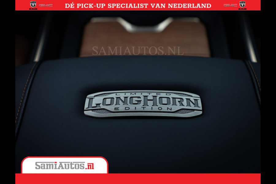 Dodge Ram 1500 LongHorn | 5.7 V8 Black Ops | Speciale Editie Bruin Leder | De Luxe van een Limited | Comfortabele Dubbele Cabine met Royale 5 Zitplaatsen | BPM vrij | Nu Leverbaar uit Voorraad | Voorraad Nr 2204 - 9644