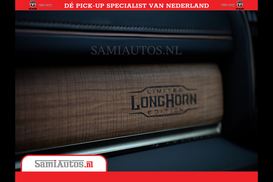Dodge Ram 1500 LongHorn | 5.7 V8 Black Ops | Speciale Editie Bruin Leder | De Luxe van een Limited | Comfortabele Dubbele Cabine met Royale 5 Zitplaatsen | BPM vrij | Nu Leverbaar uit Voorraad | Voorraad Nr 2204 - 9644